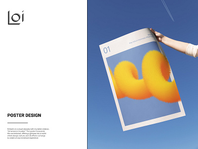 3D effect poster 3d design graphic design illustration poster print