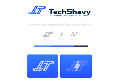 TechShavy Logo design branding graphic design logo