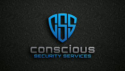 Conscious Security Services. branding business logo css letter logo css logo css shape logo design graphic design home safe logo industry security logo logo security safety logo secure logo security center logo security company logo security logo security service logo security services logo shield logo vector