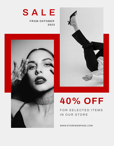 Sale banner banner design fashion graphic design illustration photoshop poster