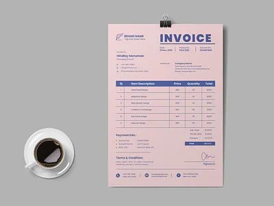 Invoice Template modern