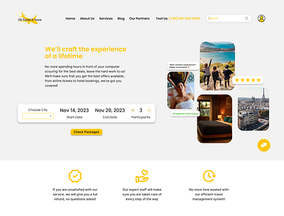 Website redesign for a Local Travel Agency