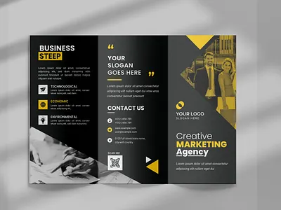 Business Trifold Brochure print ready