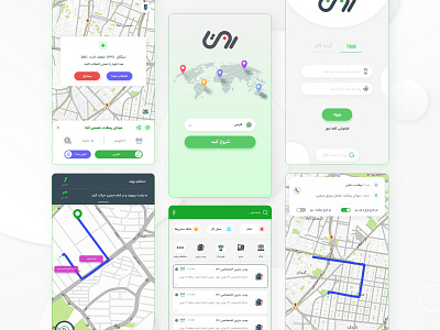 Routa Application app application gps graphic design routing ui user experience user interface ux
