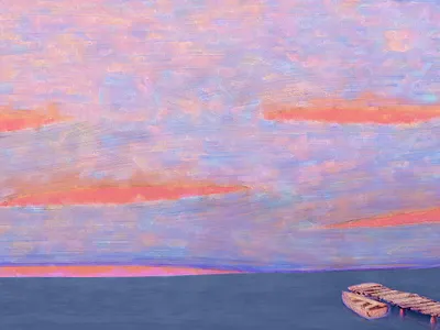 Peace of the pier digital art digital painting illustration look think paint ltp mohammad ghelichi