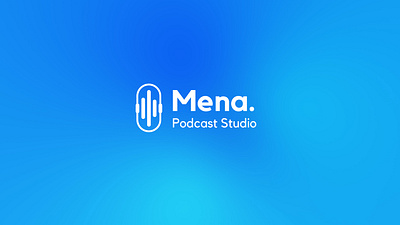 Mena Podcast Studio branding graphic design logo
