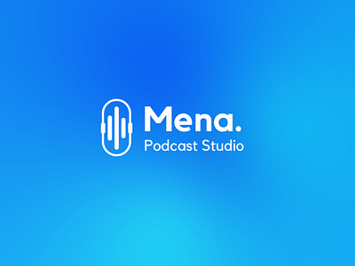 Mena Podcast Studio branding graphic design logo