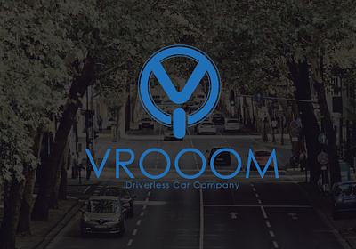 VROOOM Driverless Car Logo branding car dailylogochallenge design designlogo graphic design logo logodesign