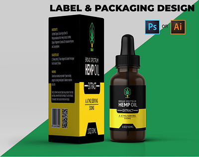 Hemp Oil Cbd label design box design cbd label design flyer design hemp oil oil deisgn packaging pouch design product design supplement label design