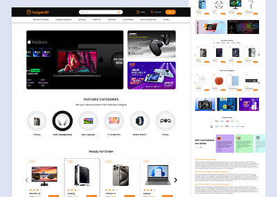 Electronic E-commerce Website UI branding e commerce everyone figma graphic design lending page ui ui ux website.