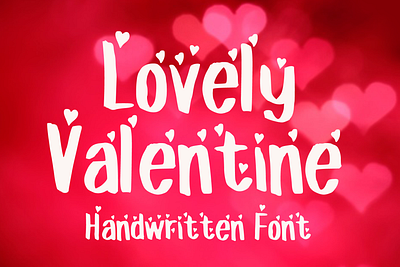 Lovely Valentine Font cartoon comic display font font font design graphic graphic design hand drawn font hand drawn type hand lettering headline lettering logotype love text type design typeface typeface design typography valentine