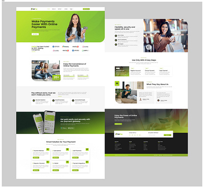 Landing page branding graphic design motion graphics ui