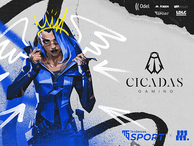 Cicadas Gaming identity branding design esport graphic design identity illustrator photoshop valorant vector