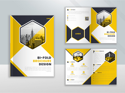 Bi-fold Brochure Design bi fold bi fold brochure brochure business brochure business flyer business leaflet corporate brochure flyer leaflet