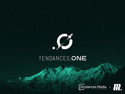 Tendances.One logo black hole branding design graphic design identity illustrator logo planet rocket seo space star vector
