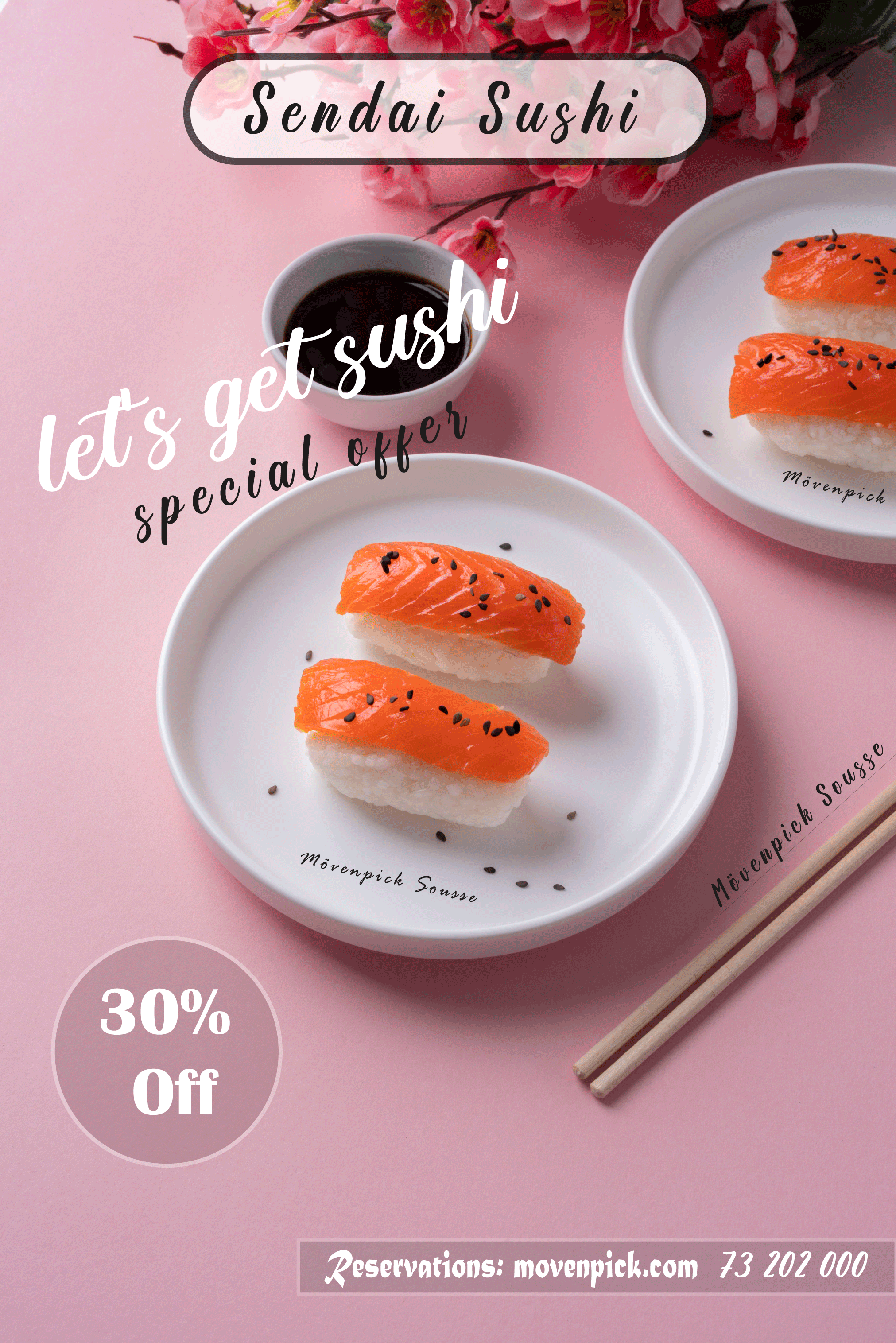 Sushi Poster graphic design