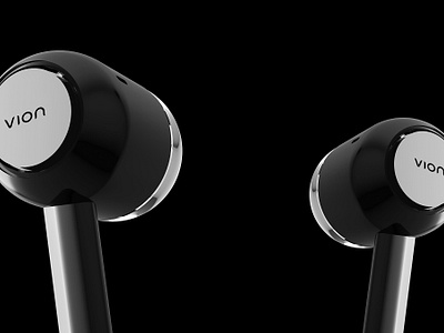 VION Eerphones 3D Design Concept 3d apple branding design earphones future headphones innovation tech technology