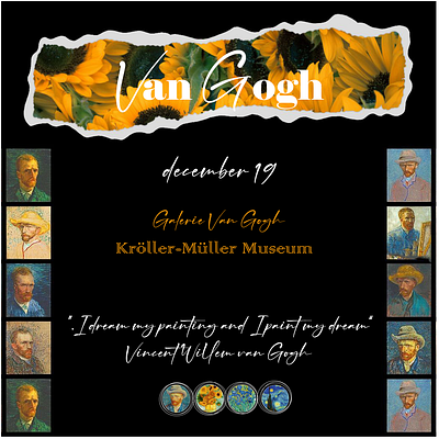 van Gogh GALERIE Poster graphic design