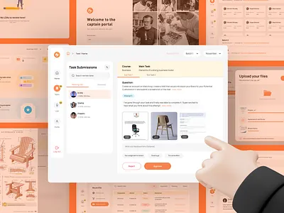 Reimagining MyCaptain's internal educator dashboard branding case study design product design ui user experience