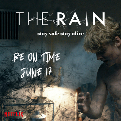 The Rain SERIE Poster graphic design