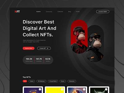 NFT Website ui uiux ux