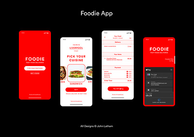 Foodie - Concept Mobile App apple app delivery app food food delivery ios mobile app mobile design