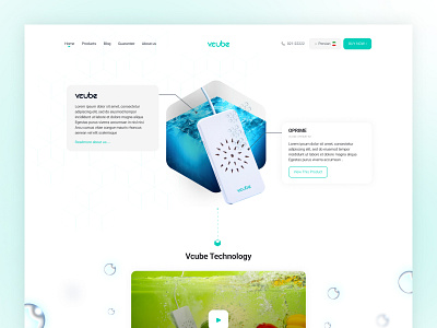 Vcube: Revolutionizing Hygiene with UI Design and WordPress Deve ui web design