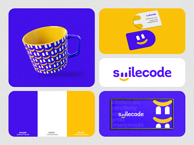 Smilecode brand logo branding code graphic design logo logotype smile