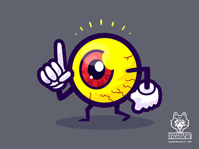 An Evil Eye-dea evil evil eye eye halloween horror illustration illustrator scary spooky vector yellow