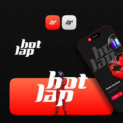 Hot Lap Logo Icon 3d animation branding graphic design logo motion graphics ui
