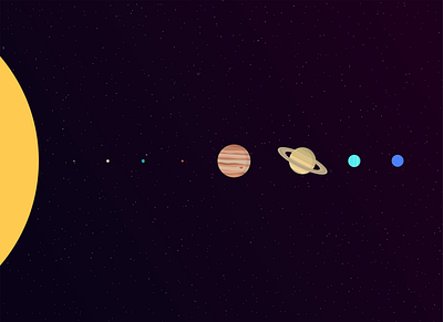 Solar System earth galaxy graphic illustration illustrator planets solar system space stars