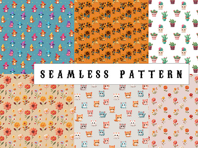 Pattern design animals branding design floral graphic design illustration logo minimalistic pattern pattern design patterns patterns design seamless pattern ui ux vector web website