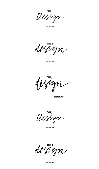 Logo Design Options Initial Review hand drawn type lettering logo simple