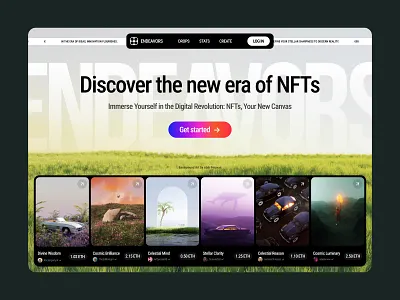 NFT landing page dailyui landing nft