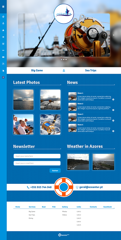Oceantur Website - 2013 webdesign website