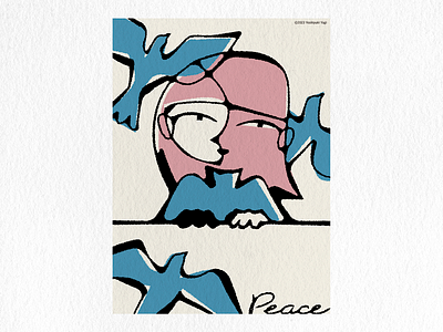 Peace graphic design illustration