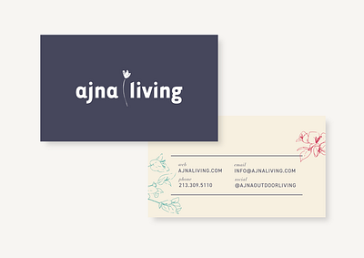 Outdoor Furniture Brand - Business Card Design branding business card logo