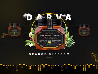 Darva: Dubai's Premium Honey Provider branding graphic design ui ui design web design website