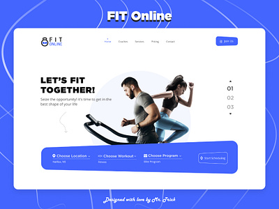 Fit Online: Your Virtual Gym Companion branding graphic design logo ui ui design