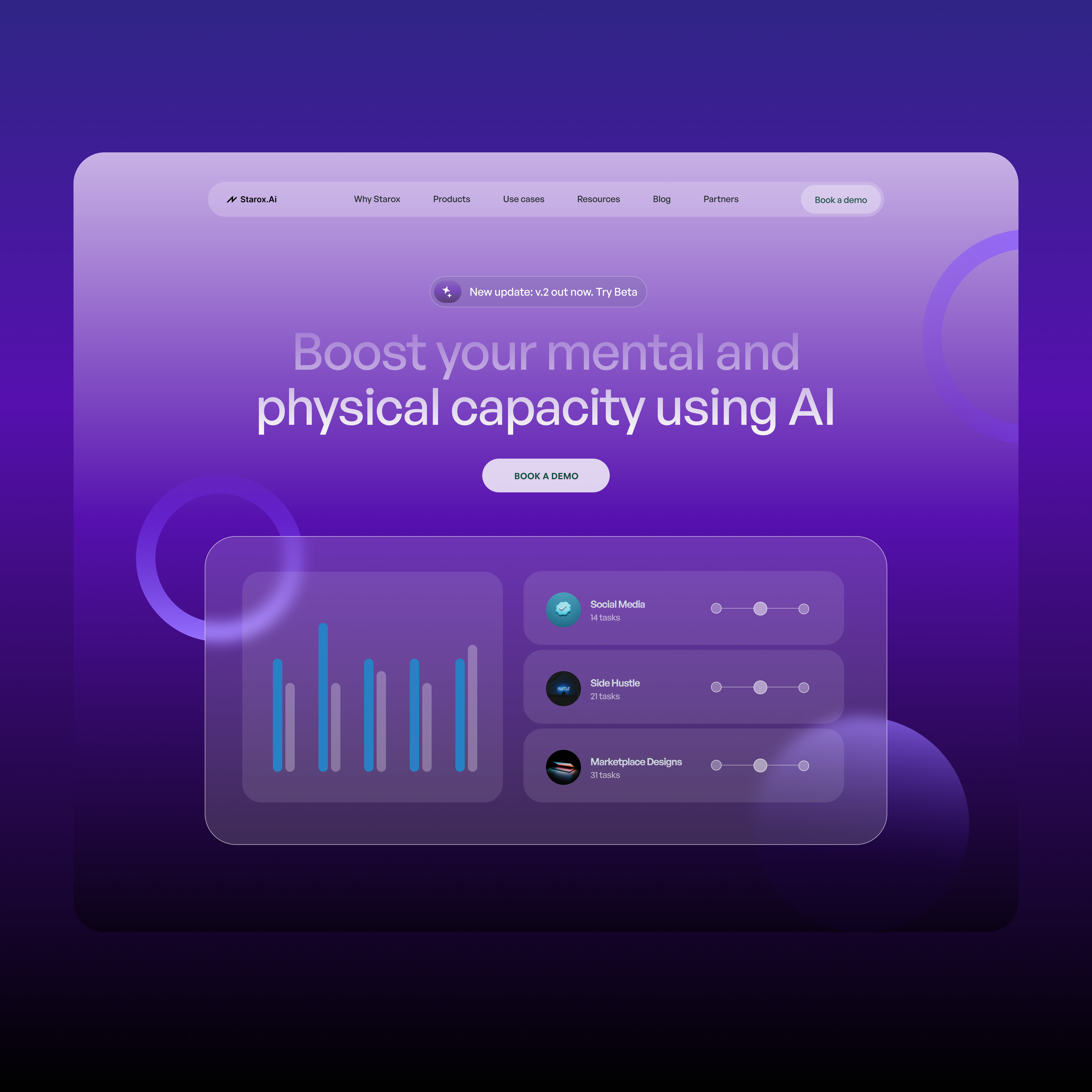 SaaS Landing Page - Hero Section app dashboard design landing logo ui uiux ux web design website