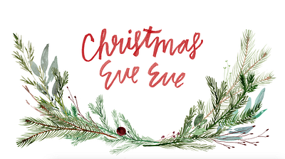 Hand Lettered Christmas Event Banner christmas hand lettering hand painted