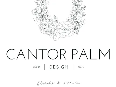 Florist Brand Identity Design branding floral florist hand drawn logo wreath