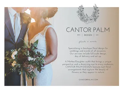 Florist Brand Identity Design - Print Collateral branding floral print design