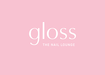 Nail Salon Brand Identity branding logo nail salon pink