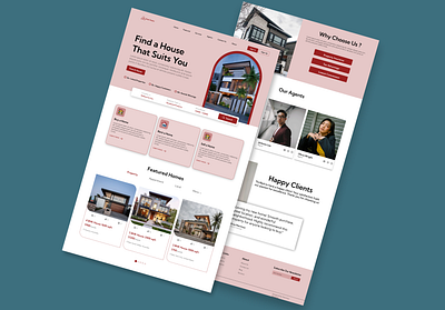 Real State Landing Page Design figma figma design home page design landing page landing page design landing page ui landingpage responsivedesign ui ui ux web landing page website design website home page website redesign webui