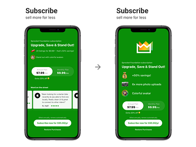 Sprocket iOS Subscription Screenshot Redesign app store aso bicycle bike conversion crown ios iphone legibility optimize paywall perks rebrand redesign screen screenshot sprocket subscribe subscription ui