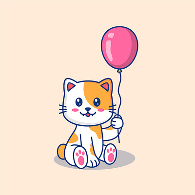 Ballon Cat animation branding graphic design logo