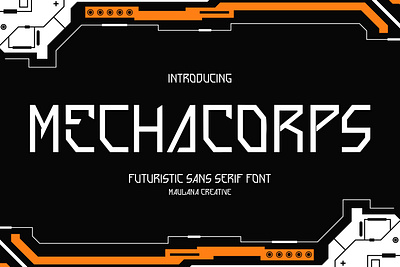 Mecha Corps Futuristic Sans Serif Font branding font fonts graphic design logo