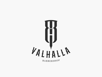 VALHALLA BARBERSHOP AKA VHBB LETTERS animation barbershop branding design graphic design illustration lettering logo monogram typography ui ux vector