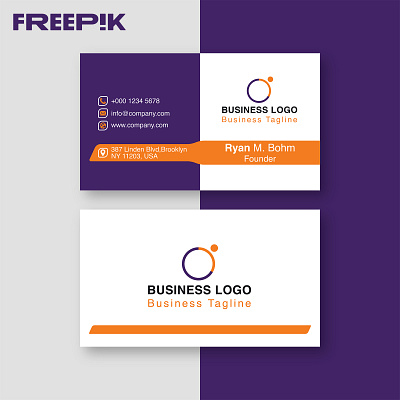 Business Card Template On Freepik business card business card design business card template luxury stationary